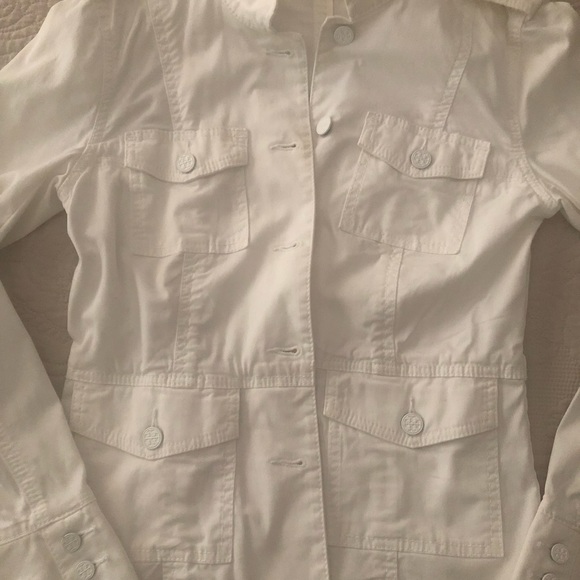 Tory Burch White Denim Jacket - Picture 3 of 7